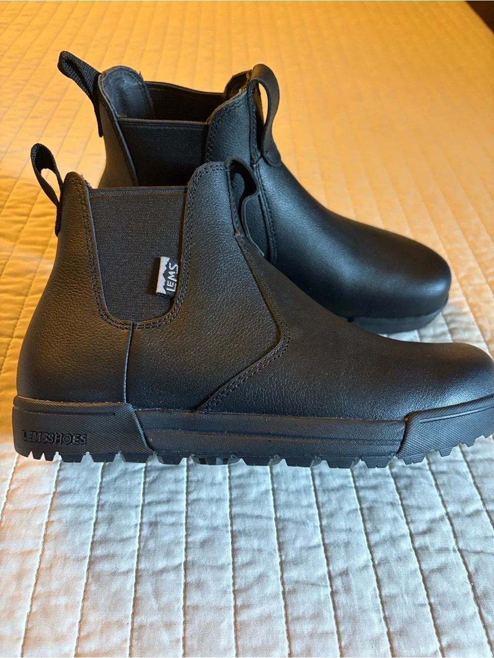 LEMS Chelsea Boots TUFF , Men’s size 7, Women’s 7.5